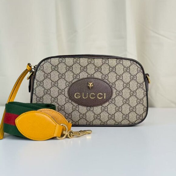 Gucci GG Logo Supreme Vintage Neo Shoulder Bag Crossbody - Picture 1 of 10